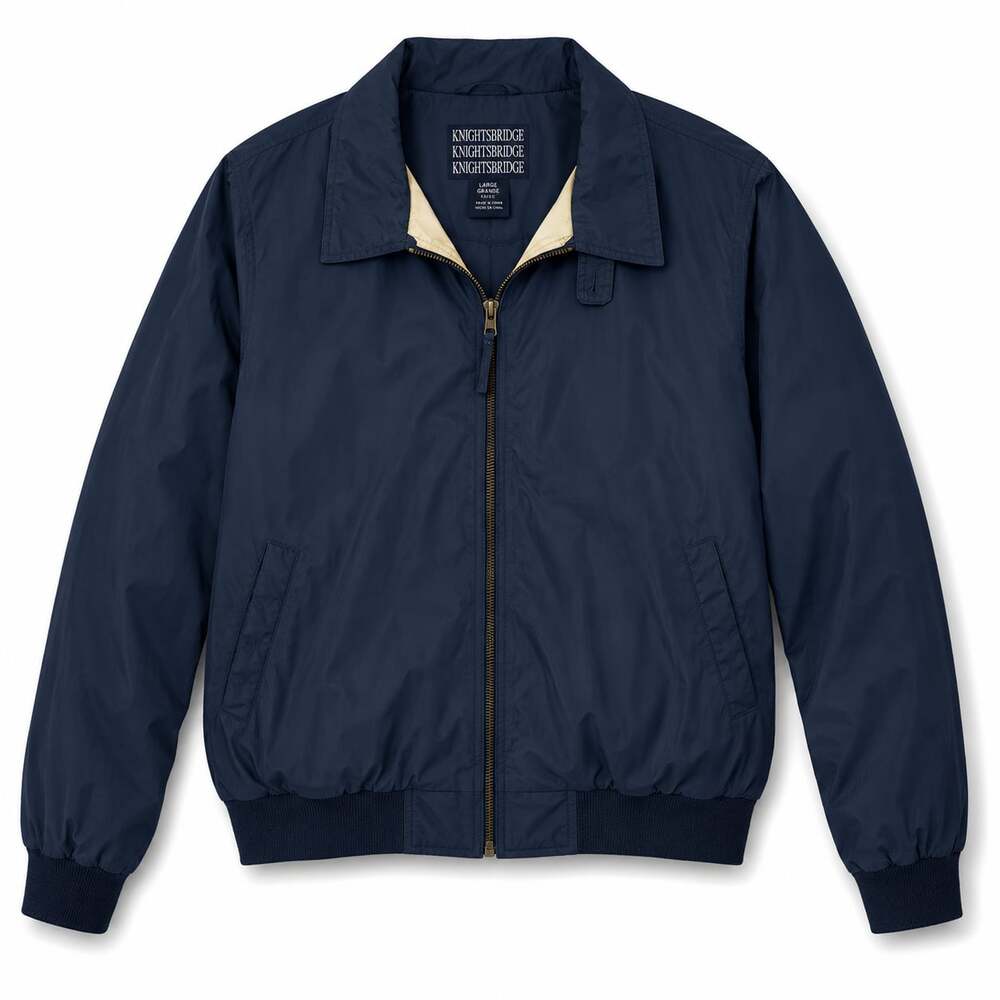 Knightsbridge Men's Lightweight Zip-Up Bomber Jacket